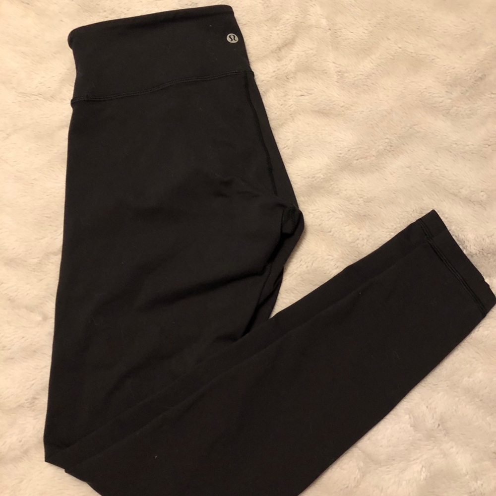 Lululemon Wunder Under Leggings Size 10 Black